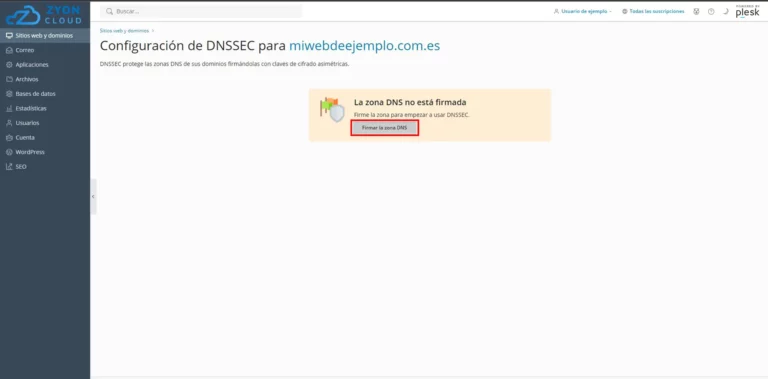 configurar DNSSEC 2